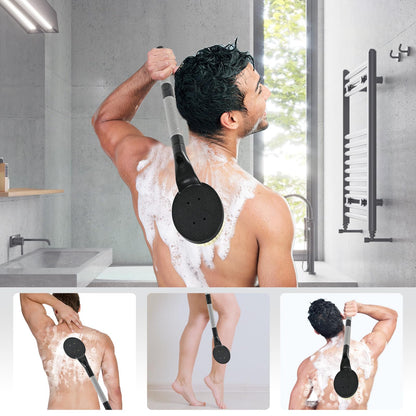 Rückenbürste mit langem Griff 55 cm – Duschbürste, Rückenschrubber & Peelingbürste für Senioren