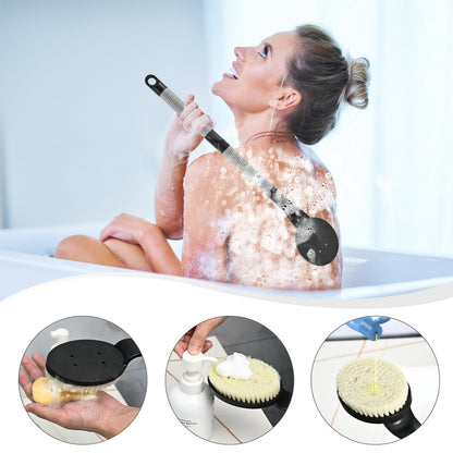 Rückenbürste mit langem Griff 55 cm – Duschbürste, Rückenschrubber & Peelingbürste für Senioren